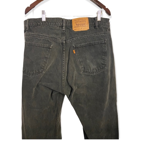 Vintage 505 Levi’s Orange Tab Black Straight Leg Jeans - Picture 9 of 16